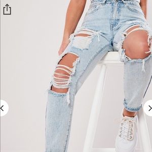 Ripped mom jeans new with tags